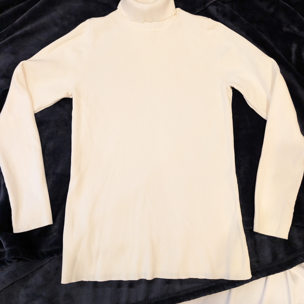 Coldwater Creek Ivory Turtleneck Sweater
